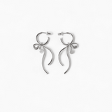 Bow & Circle Tag Earrings - Coddle Heaven