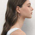 Bow & Circle Tag Earrings - Coddle Heaven