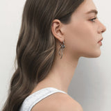 Bow & Circle Tag Earrings - Coddle Heaven