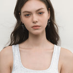 Bow & Circle Tag Earrings - Coddle Heaven