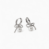 Bow Pearl Earrings - Coddle Heaven