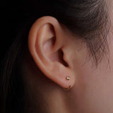 316L Spark Open Hoop Earrings