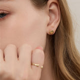 Carved Stone Heart Earrings - Coddle Heaven