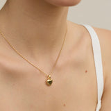 Carved Stone Heart Necklace - Coddle Heaven