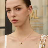 Carved Stone Heart Necklace - Coddle Heaven