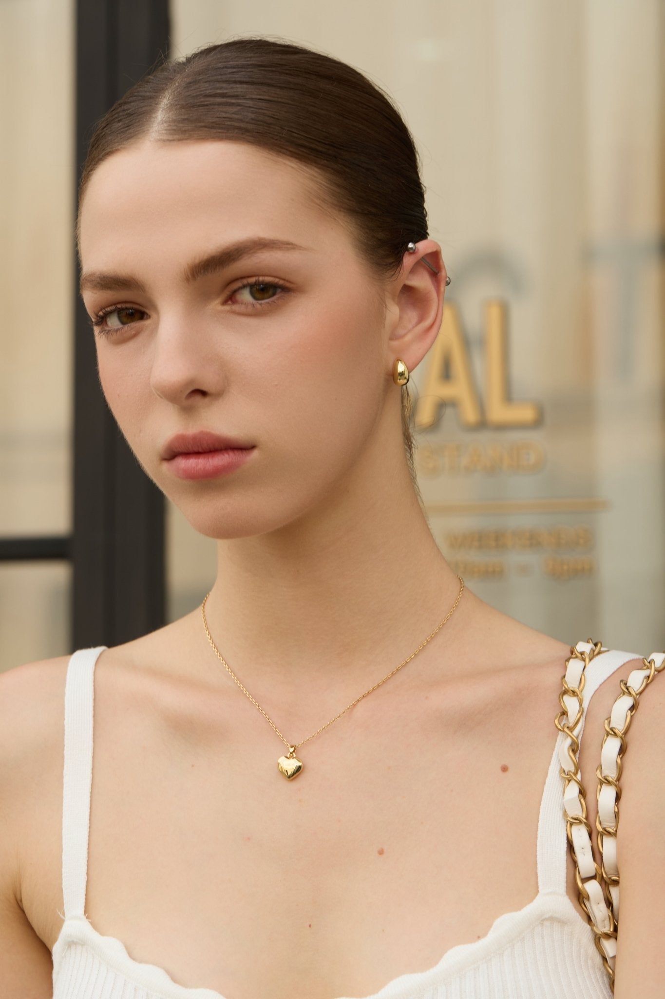 Carved Stone Heart Necklace - Coddle Heaven