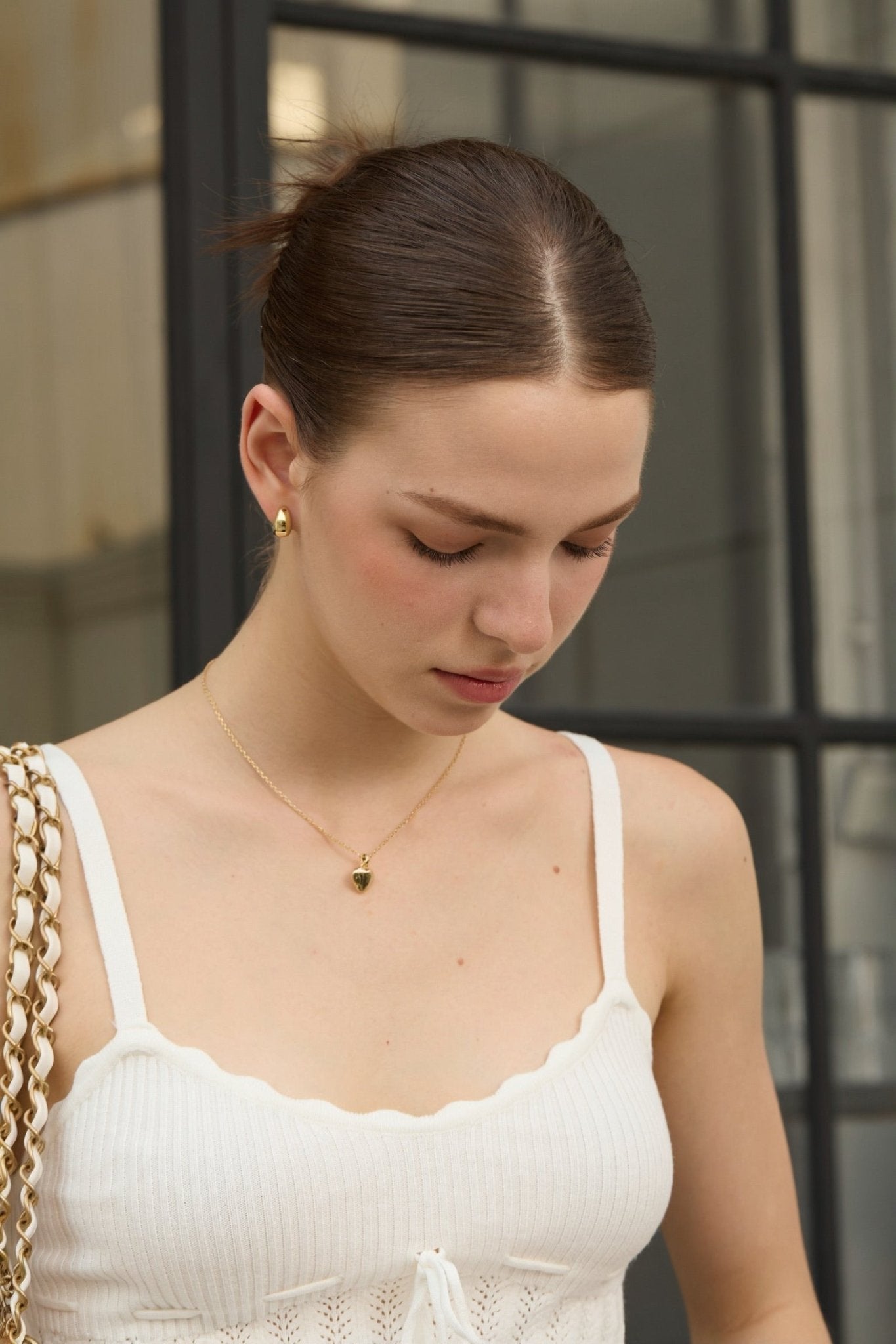 Carved Stone Heart Necklace - Coddle Heaven