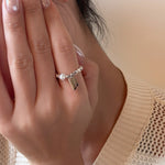 CH Elastic Pearl Small Tag Ring - Coddle Heaven