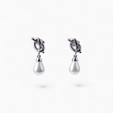 CH Teardrop Pearl Knot Earrings - Coddle Heaven