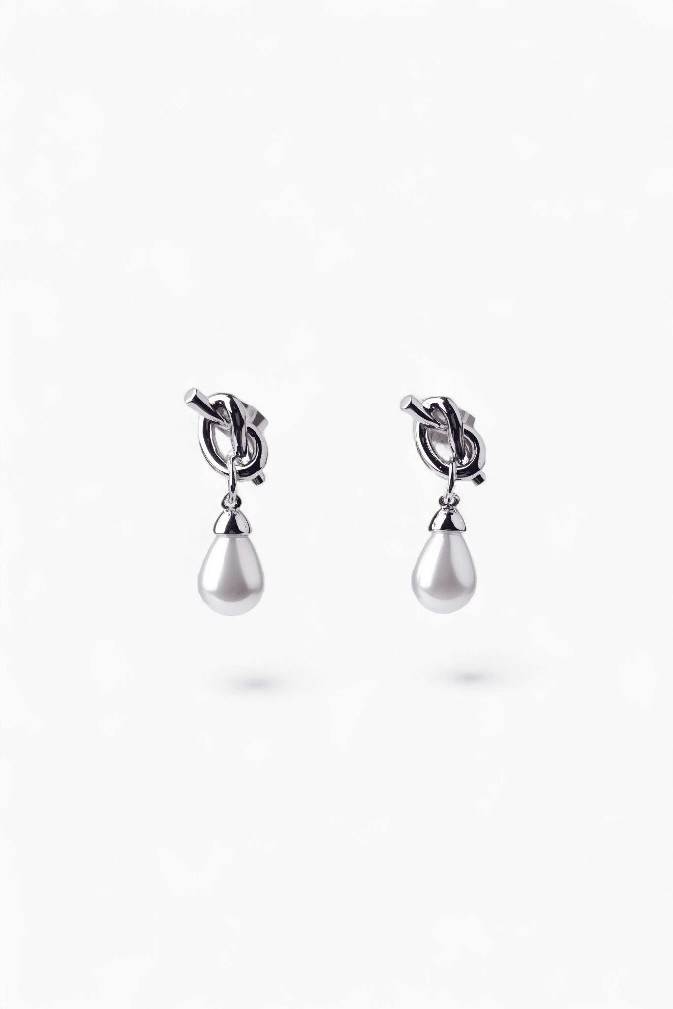 CH Teardrop Pearl Knot Earrings - Coddle Heaven
