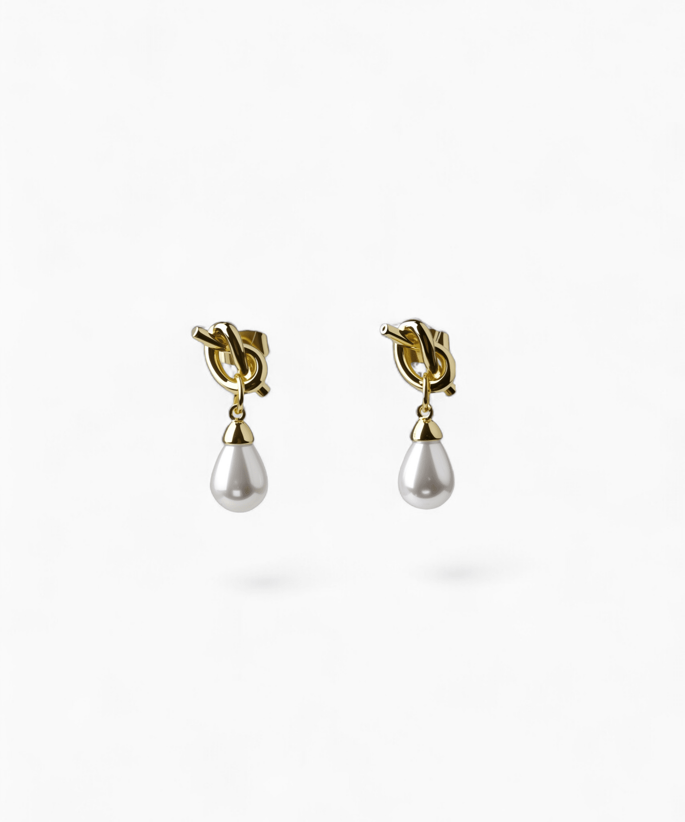 CH Teardrop Pearl Knot Earrings - Coddle Heaven