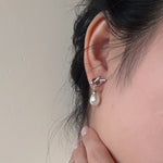CH Teardrop Pearl Knot Earrings - Coddle Heaven