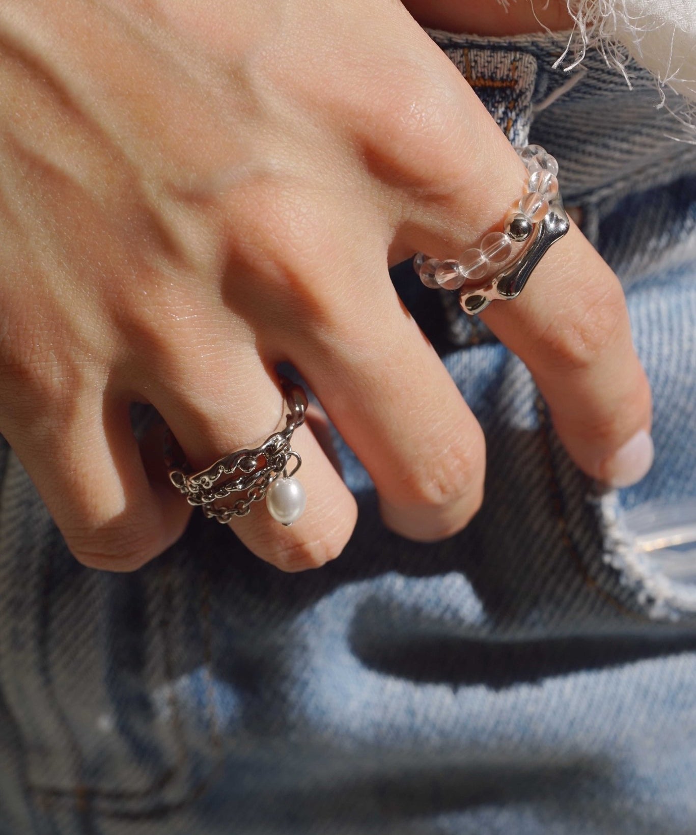 Crystal Wave Harmony Ring - Coddle Heaven
