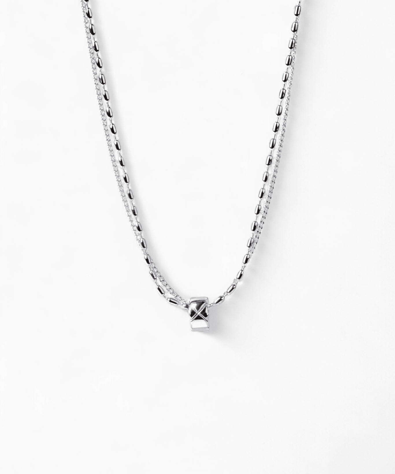 Diamond Pendent Double Layer Necklace - Coddle Heaven