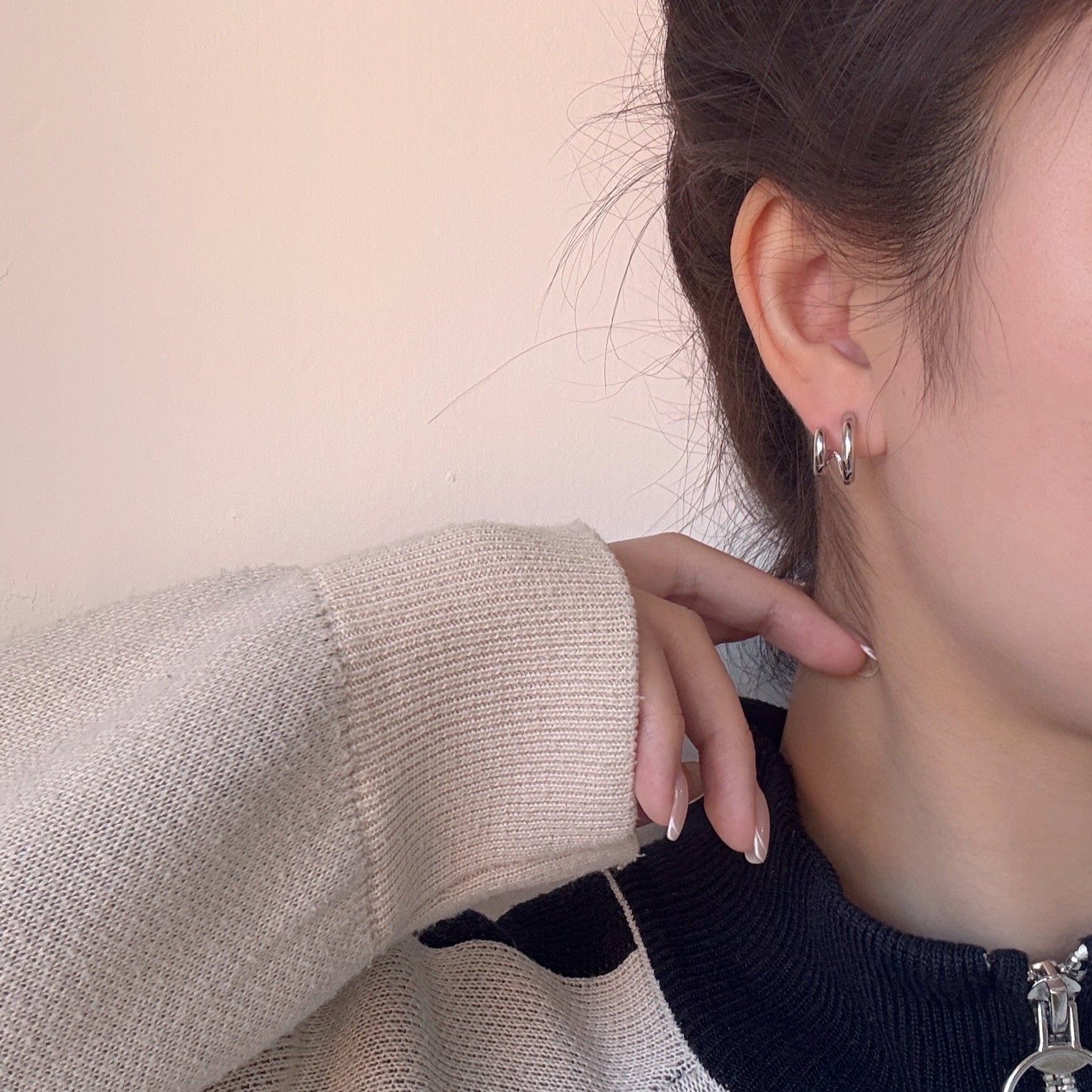 Double Circle Line Earrings - Coddle Heaven