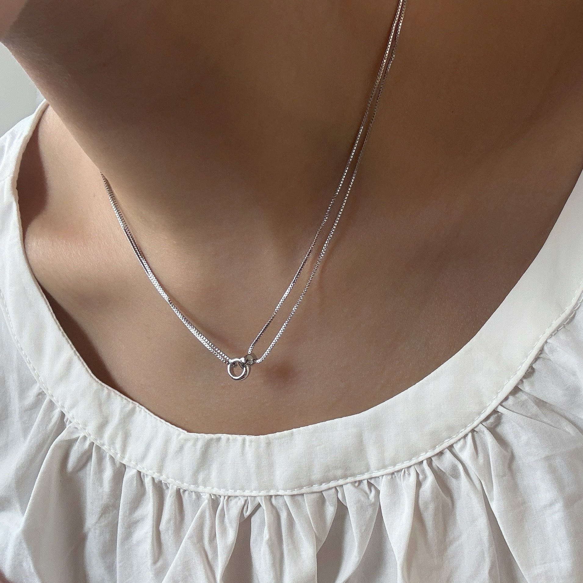 Double Circle Necklace - Coddle Heaven