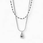 Double Layered Drop Necklace - Coddle Heaven
