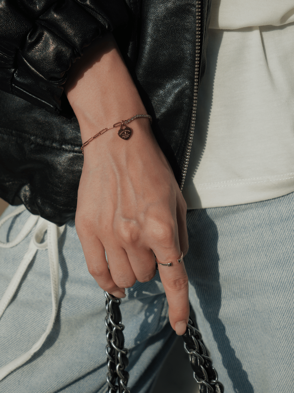 Duo Chain Heart Bracelet - Coddle Heaven