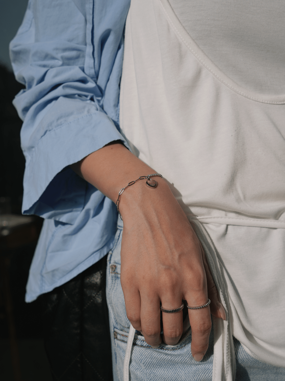 Duo Chain Heart Bracelet - Coddle Heaven