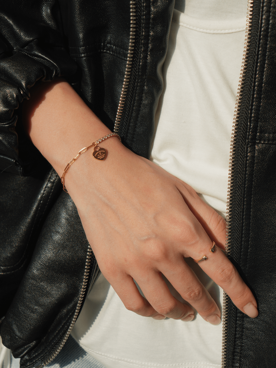 Duo Chain Heart Bracelet - Coddle Heaven