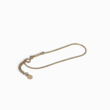 Stainless Steel Dainty Signature Bar Snake Chain Bracelet