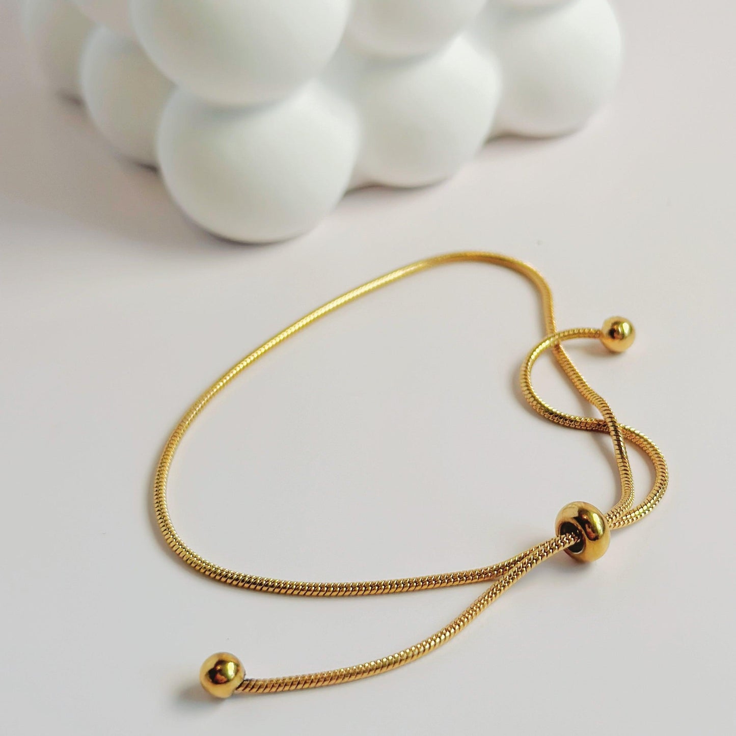 Gold Drawstring Bracelet - Coddle Heaven