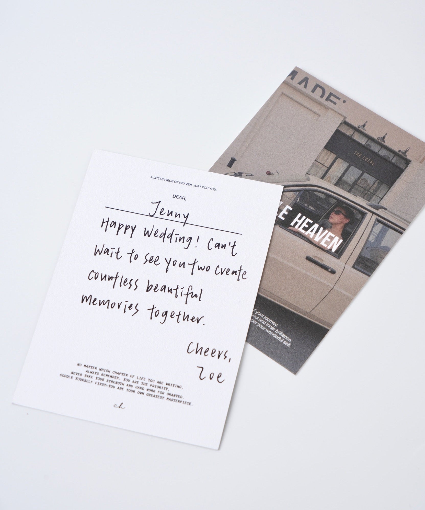 Handwritten Gift Note Service - Coddle Heaven