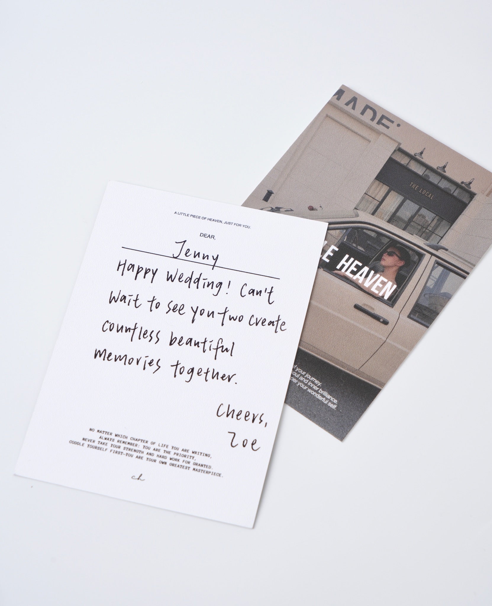 Handwritten Gift Note Service - Coddle Heaven