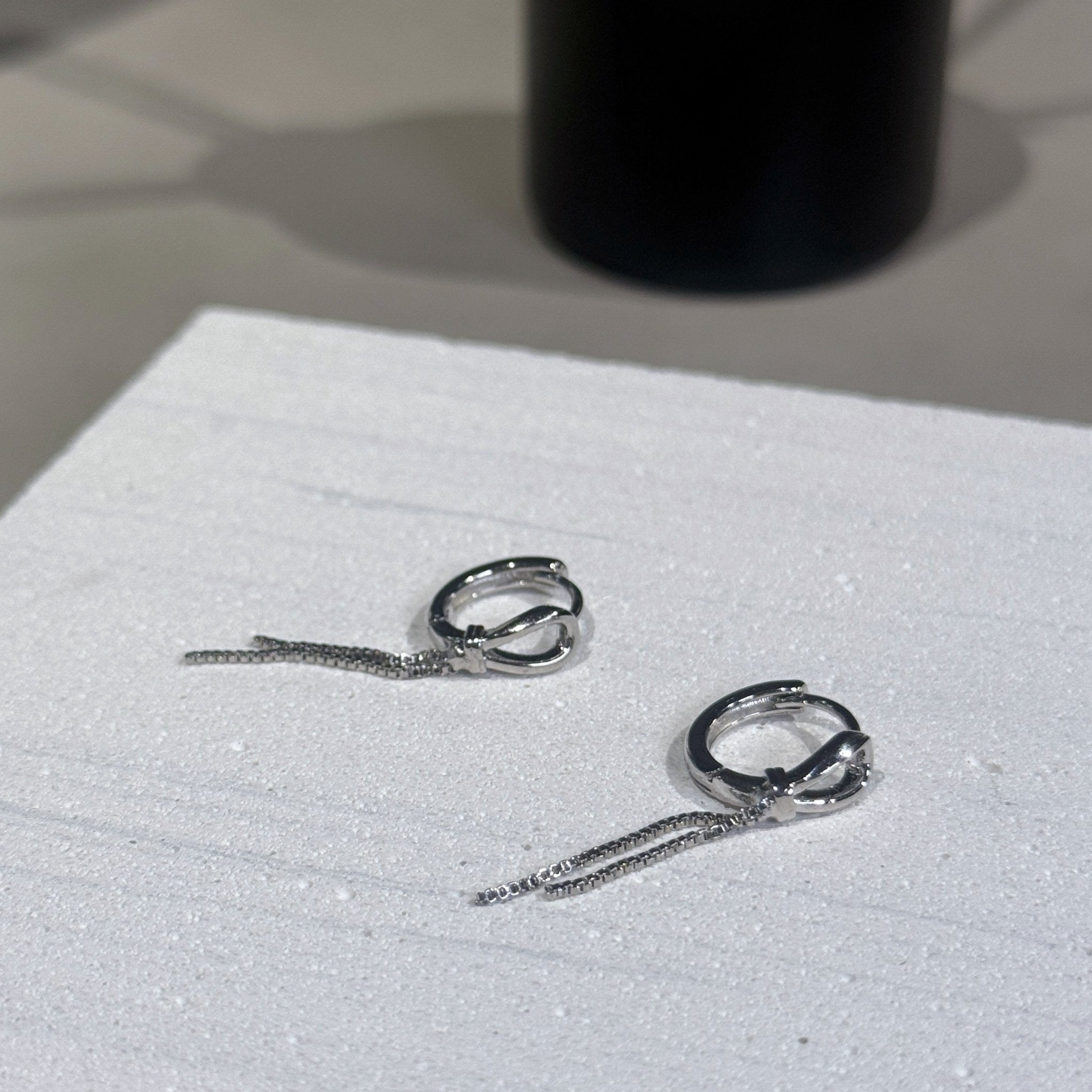 Knot Chain Earrings - Coddle Heaven