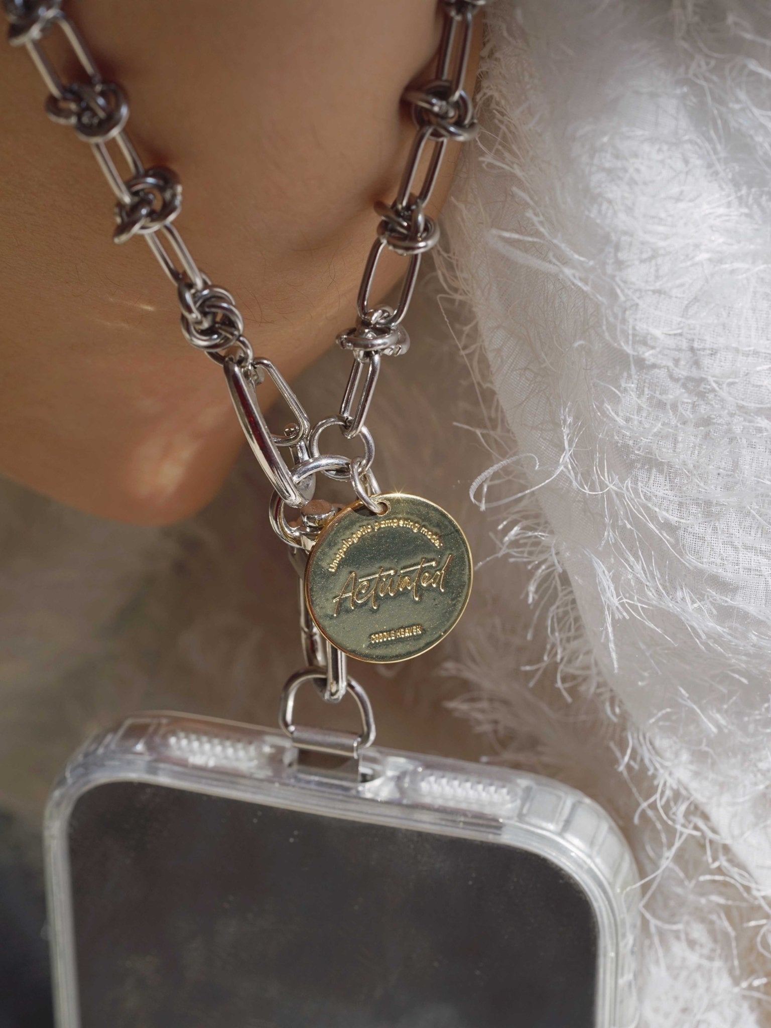 Luxe Gold Tag Indulgence Phone Lanyard - Coddle Heaven