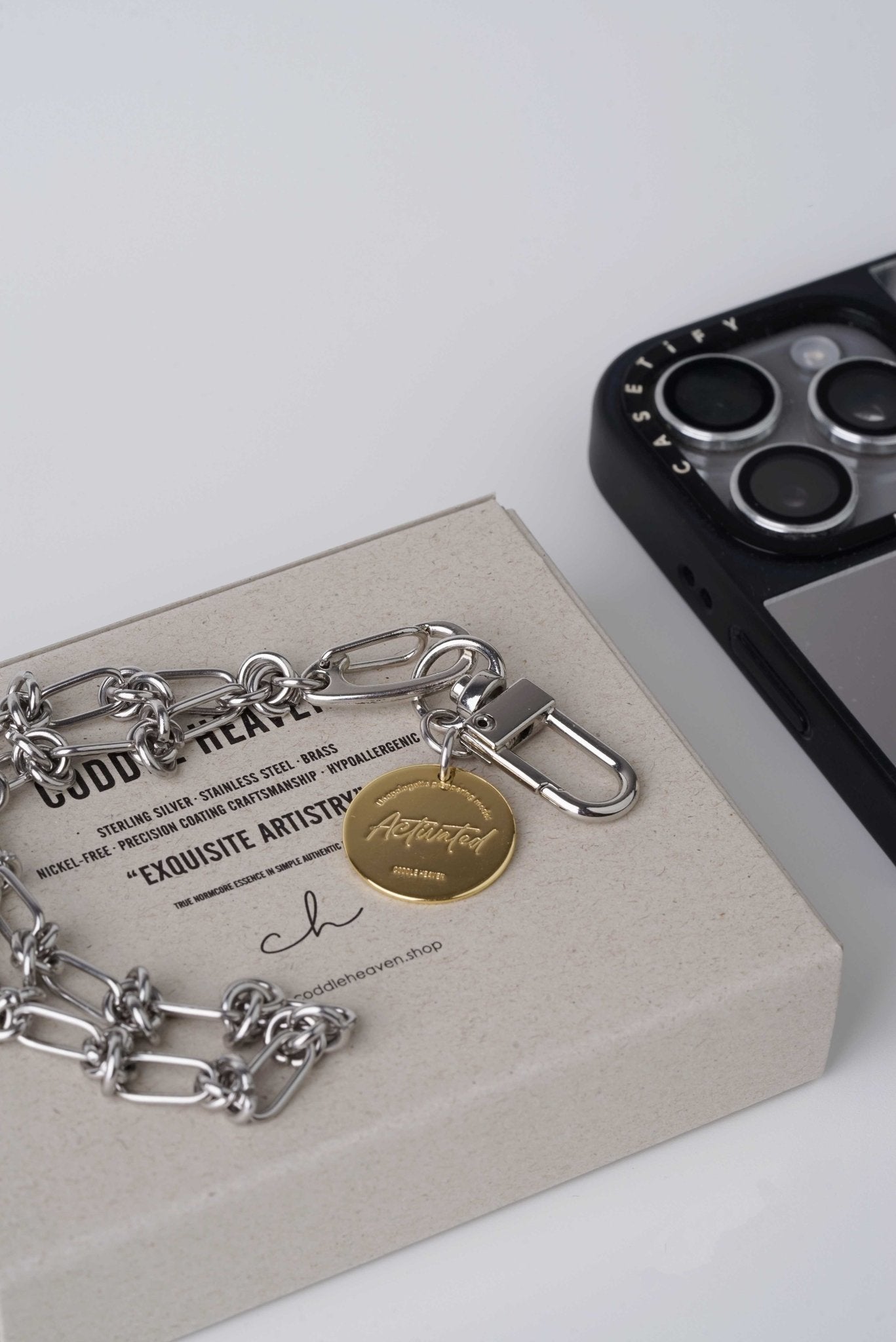 Luxe Gold Tag Indulgence Phone Lanyard - Coddle Heaven