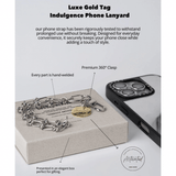 Luxe Gold Tag Indulgence Phone Lanyard - Coddle Heaven