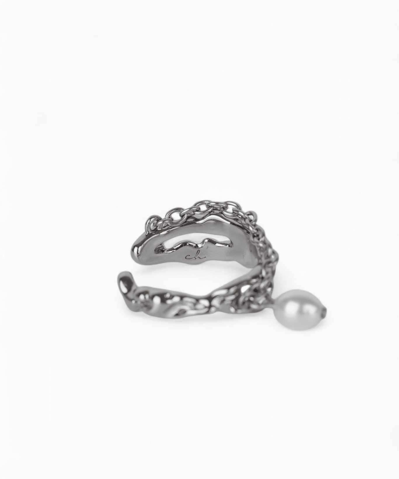 Pearl Chain Embrace Ring - Coddle Heaven