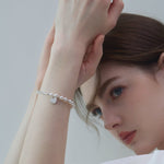 Pearl Heart Tag Bracelet - Coddle Heaven