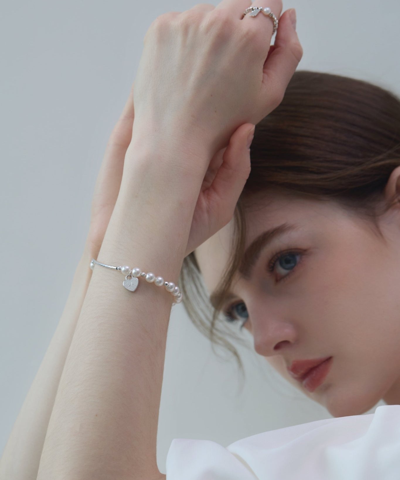 Pearl Heart Tag Bracelet - Coddle Heaven