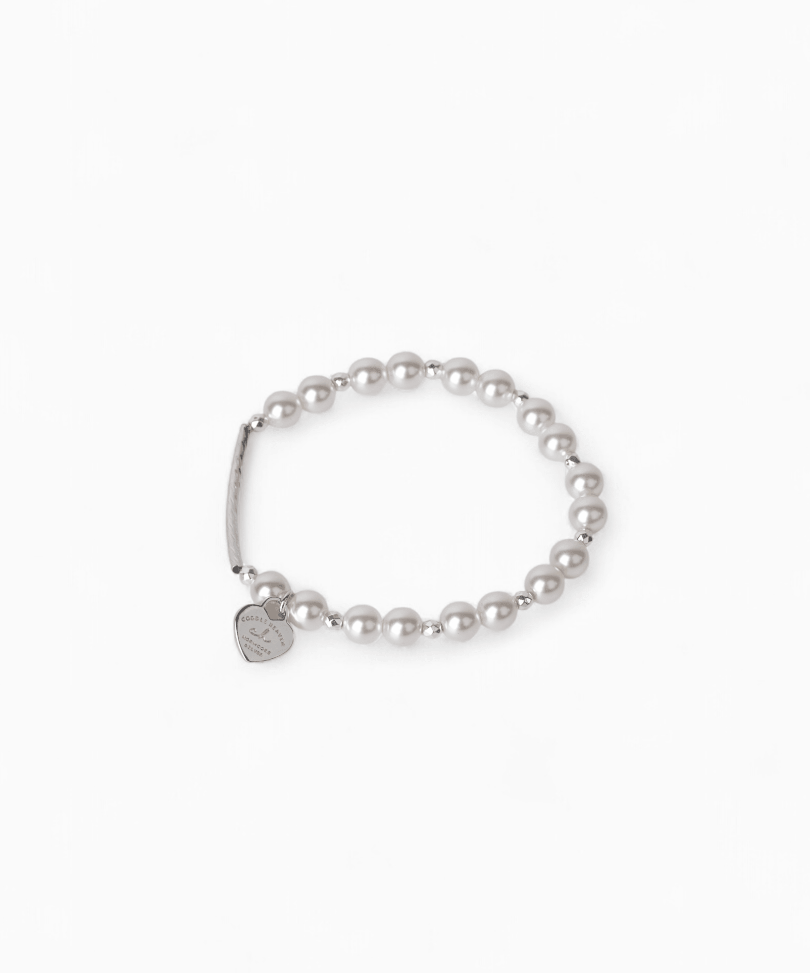 Pearl Heart Tag Bracelet - Coddle Heaven