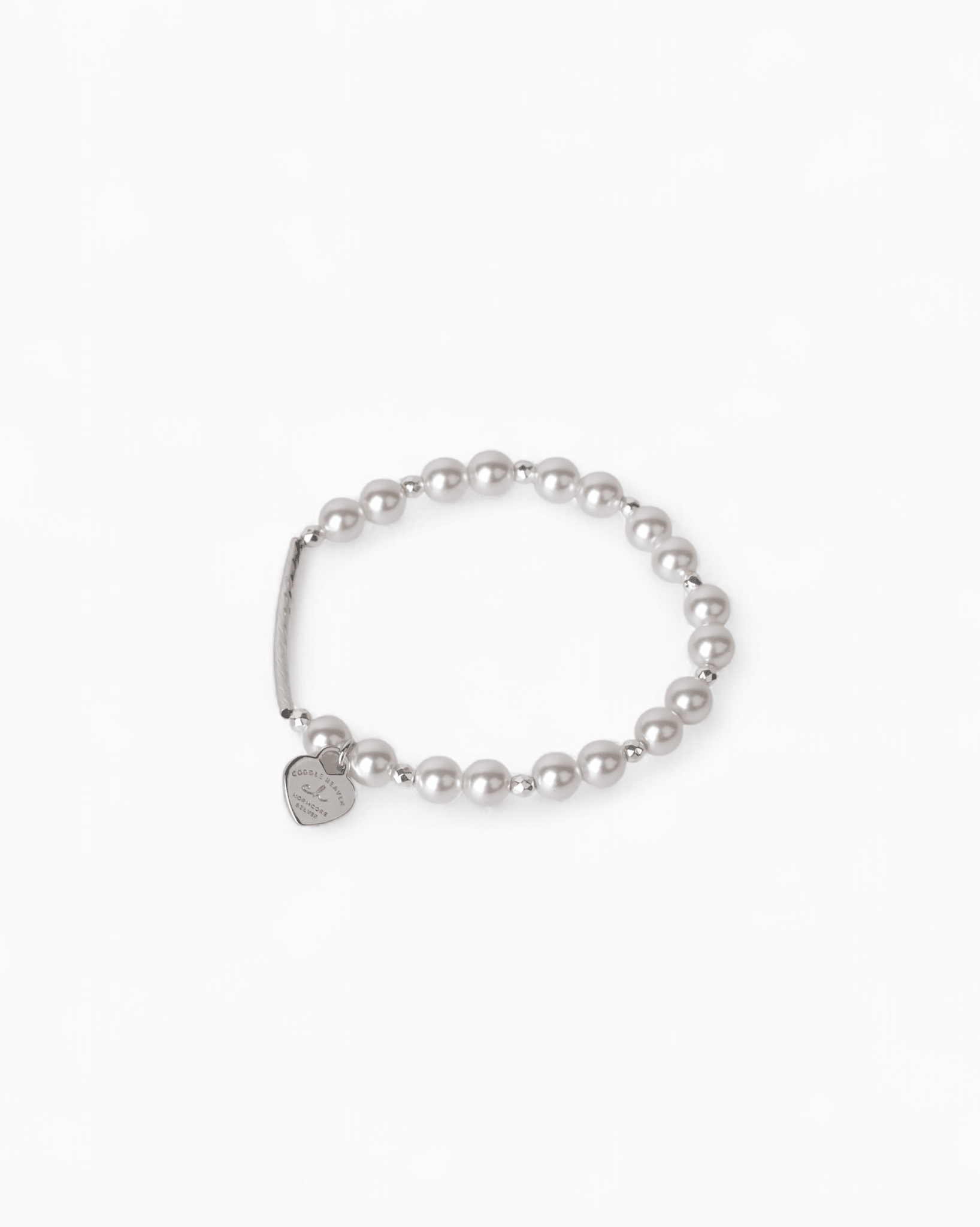 Pearl Heart Tag Bracelet - Coddle Heaven