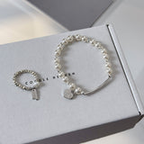 Pearl Heart Tag Bracelet - Coddle Heaven