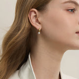 Pearl Hoop Earrings - Coddle Heaven