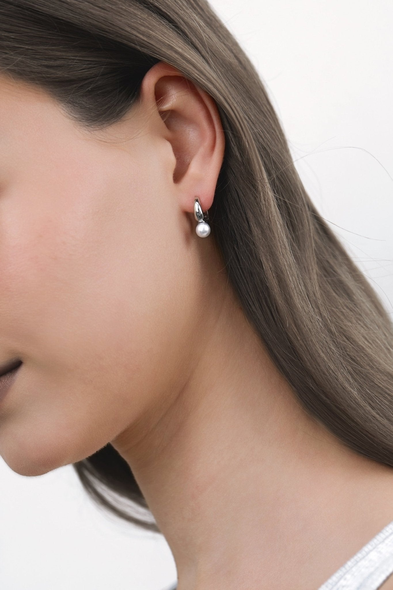 Pearl Hoop Earrings - Coddle Heaven