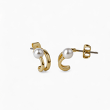Pearl Twist Hoop Earrings - Coddle Heaven