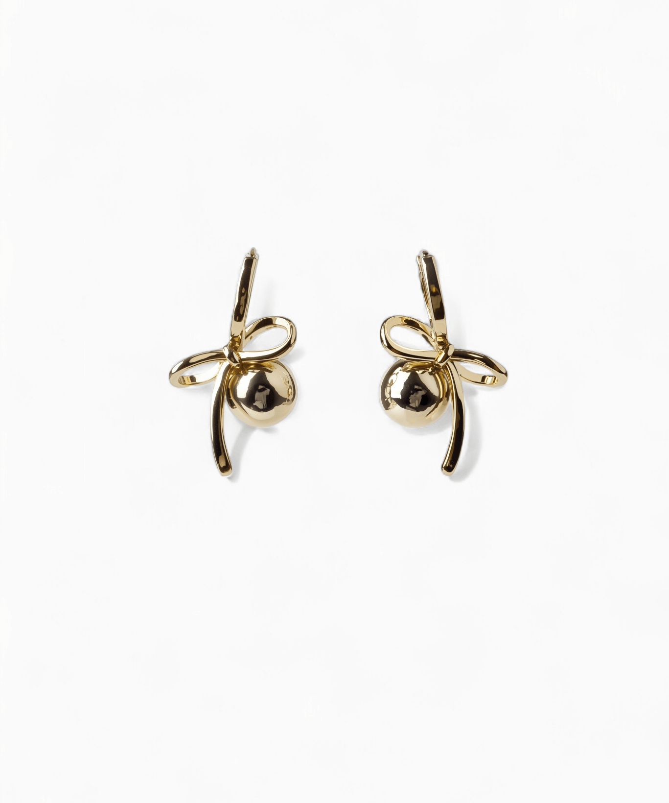 Plain Bow Pearl Earrings - Coddle Heaven