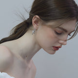 Plain Bow Pearl Earrings - Coddle Heaven