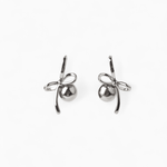 Plain Bow Pearl Earrings - Coddle Heaven