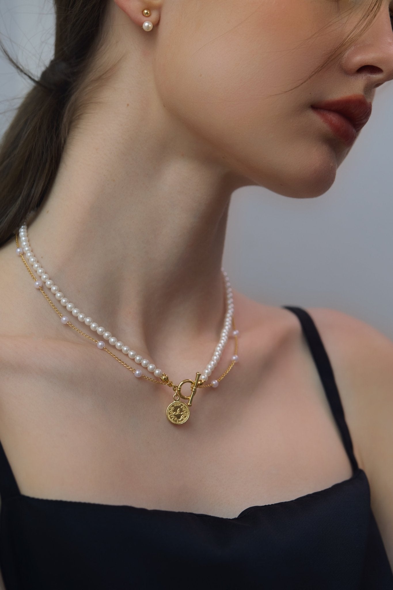 Retro Double - Layer Pearl Necklace - Coddle Heaven