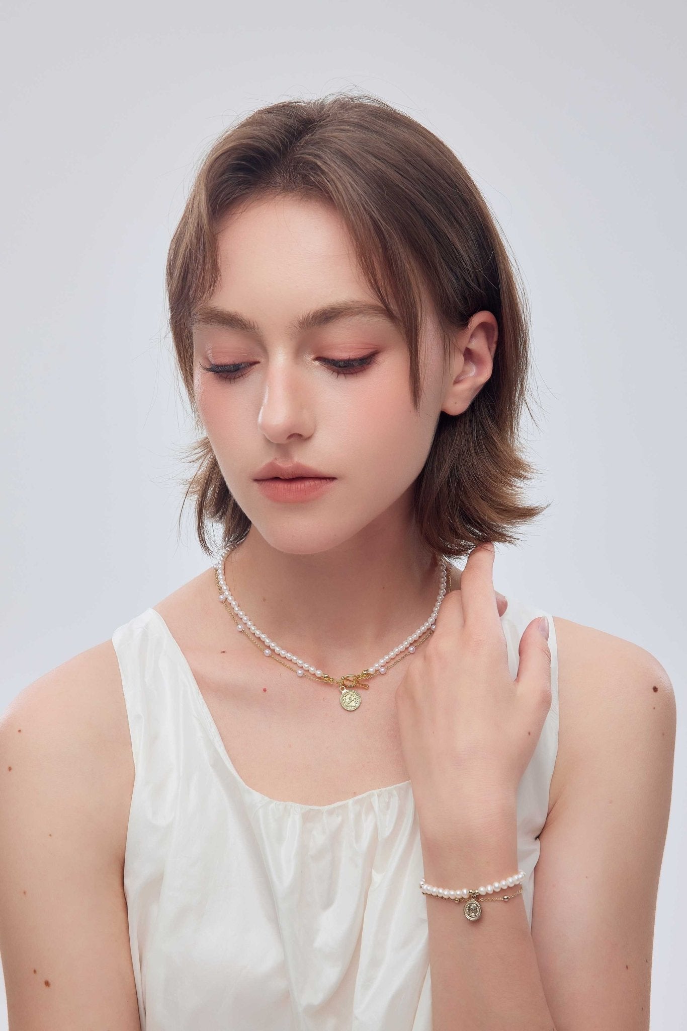 Retro Double - Layer Pearl Necklace - Coddle Heaven