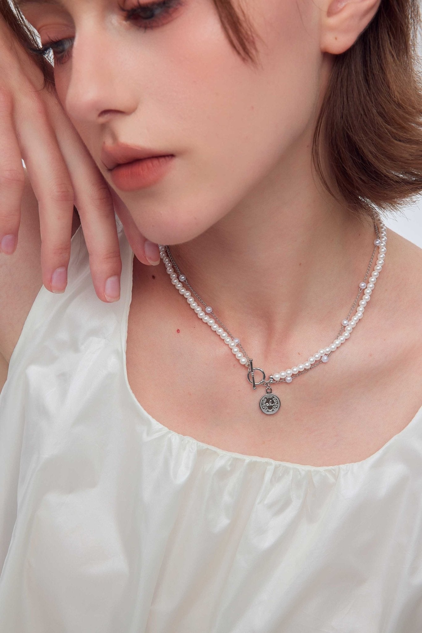 Retro Double - Layer Pearl Necklace - Coddle Heaven