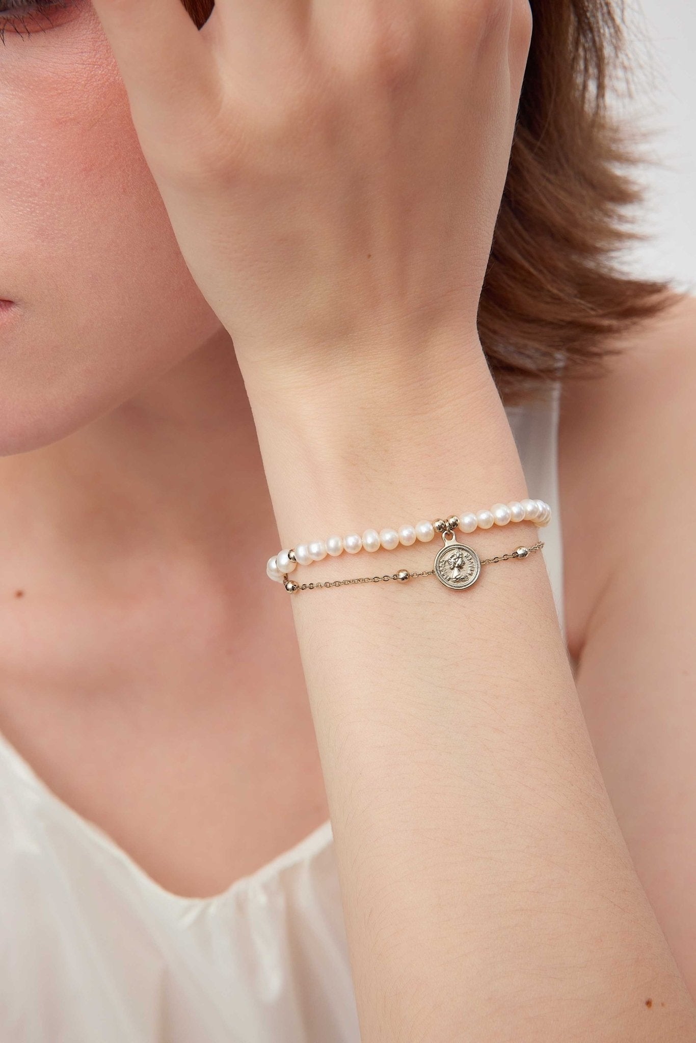 Retro Pearl Layered Bracelet - Coddle Heaven