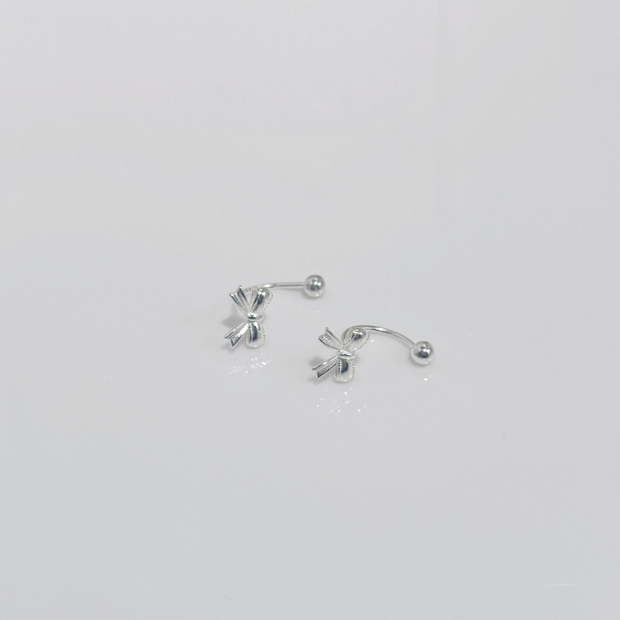 S999 Tiny Dot Bow Earrings - Coddle Heaven