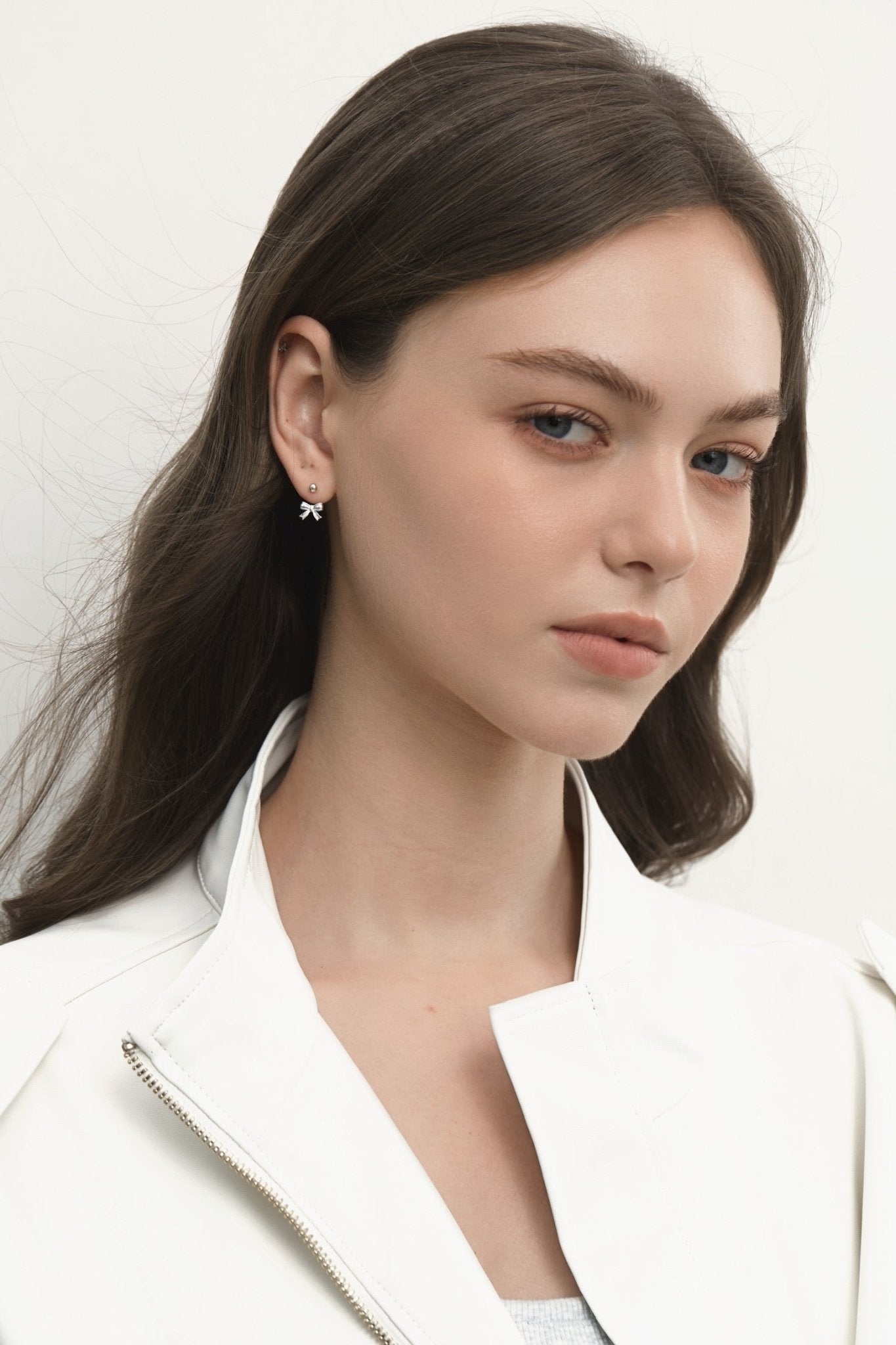 S999 Tiny Dot Bow Earrings - Coddle Heaven